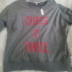 Never worn Victoria's Secret Holiday shirt